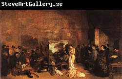 Gustave Courbet Teh Painter's Studio; A Real Allegory